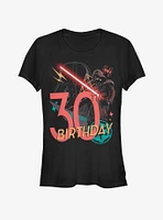 Star Wars Vader 30th B-Day Girls T-Shirt