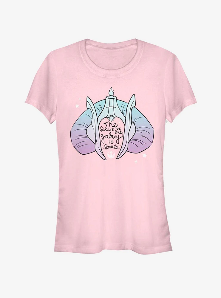 Star Wars Future Amidala Hair Text Girls T-Shirt