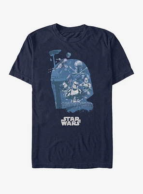 Star Wars Boba Fett Head Fill T-Shirt