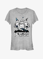 Star Wars Birthday Trooper Sixteenth Girls T-Shirt