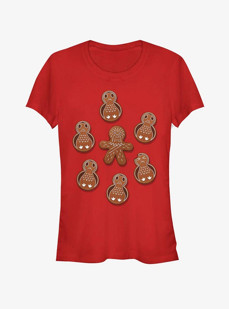 Star Wars Porg Chewie Holiday Cookies Girls T-Shirt