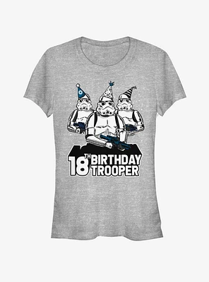 Star Wars Birthday Trooper Eighteen Girls T-Shirt
