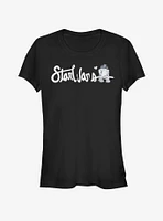 Star Wars Cursive R2D2 Girls T-Shirt