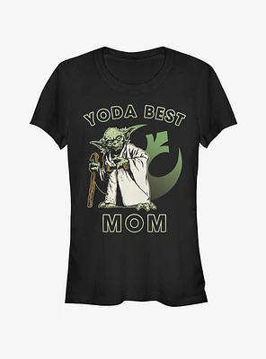 Star Wars Yoda Best Mom Girls T-Shirt
