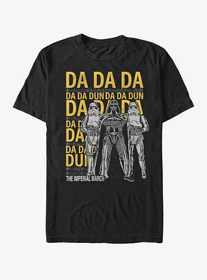 Star Wars Bold March Music T-Shirt