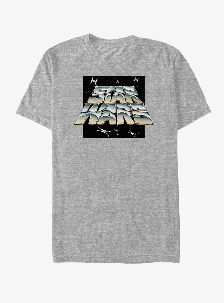 Star Wars Chrome logo T-Shirt