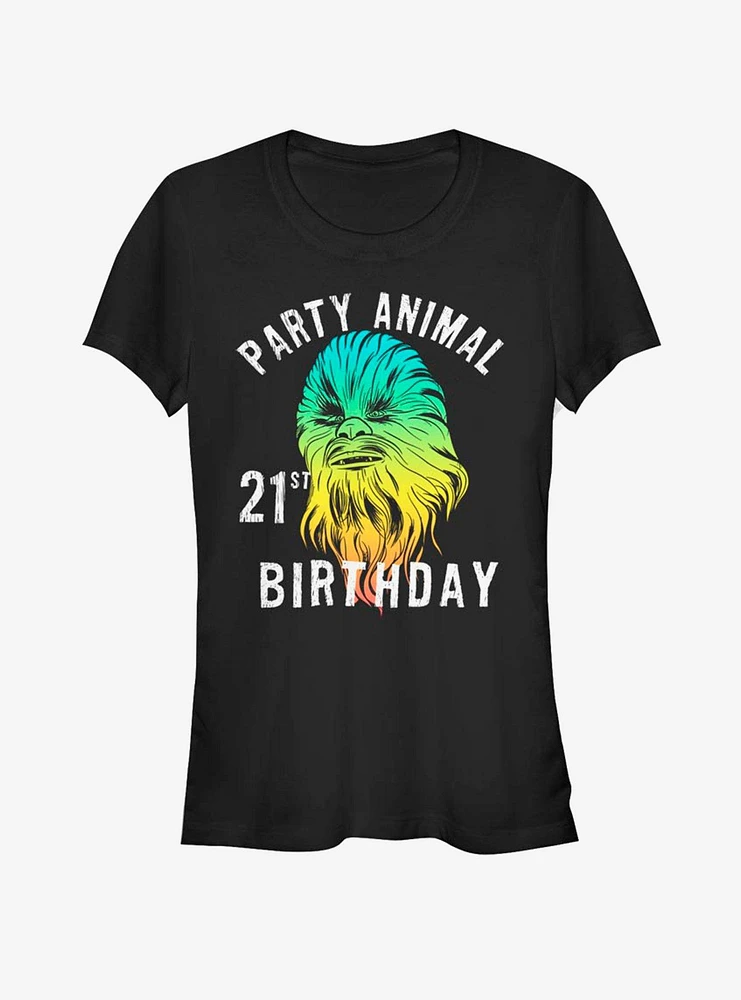 Star Wars Chewie Birthday TwentyOne Girls T-Shirt