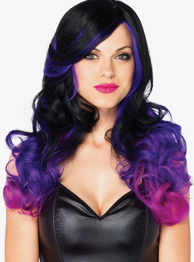 Allure Multicolor Long Wavy Wig