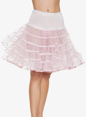 Pink Knee Length Petticoat