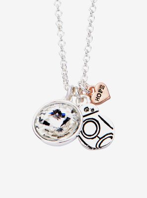 Star Wars BB8 with Clear Gem Pendant