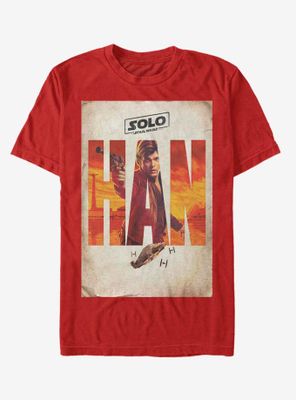 Solo: A Star Wars Story Solo Western Poster T-Shirt