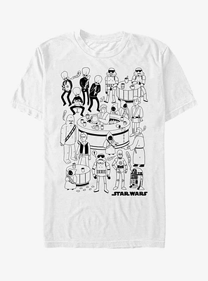 Star Wars Cantina Doodle T-Shirt