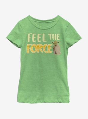 Star Wars Feel Force Yoda Galaxy Adventures Youth Girls T-Shirt