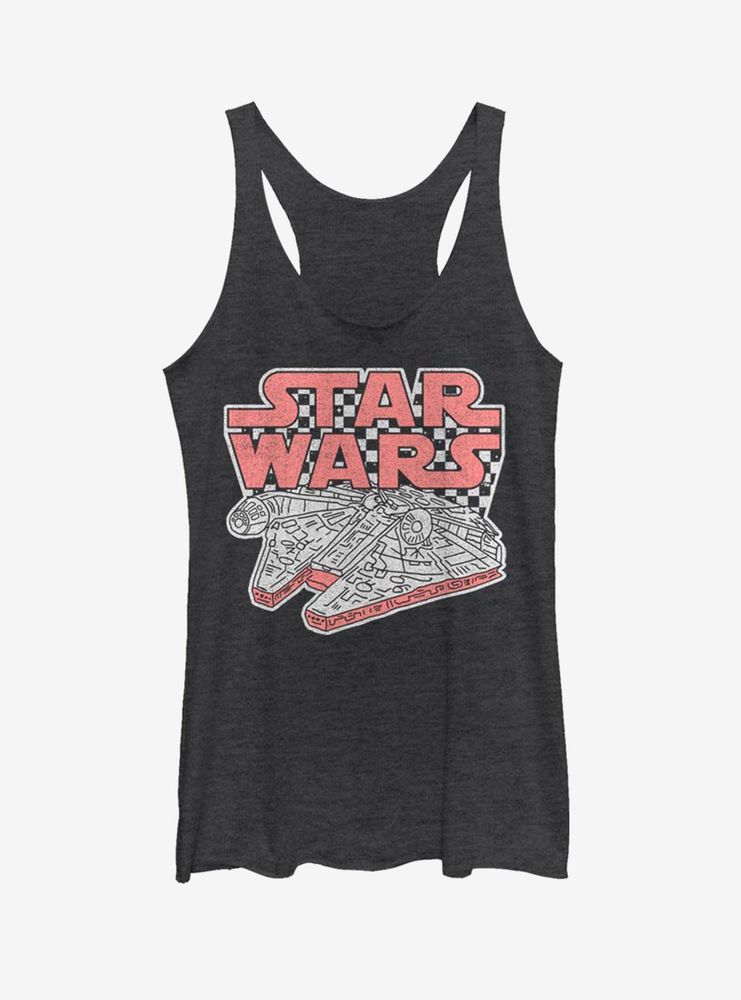 Star Wars Checker Falcon Womens Tank Top