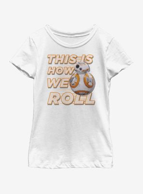 Star Wars: The Force Awakens This Is How We Roll Back Youth Girls T-Shirt