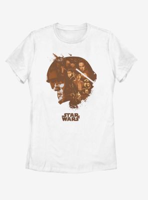 Star Wars: The Force Awakens Poe Head Fill Womens T-Shirt