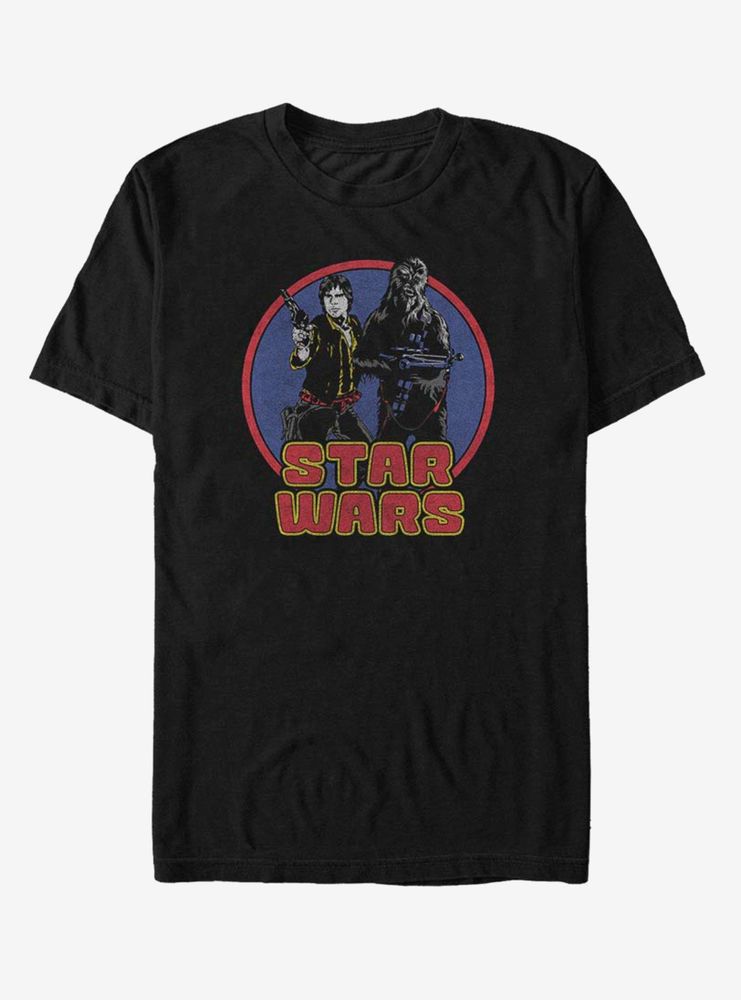 Star Wars Circle Chewie and Han T-Shirt