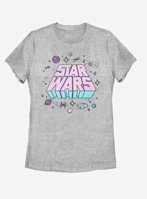 Star Wars Pop Out Logo Womens T-Shirt