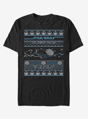 Star Wars Falcon Attack Ugly Sweater T-Shirt
