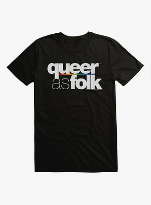 Queer As Folk Bold Classic Logo T-Shirt