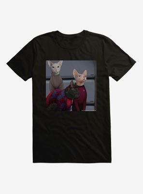 Star Trek The Next Generation Cats Team Gathering T-Shirt