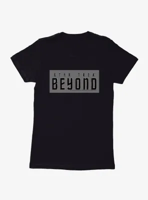 Star Trek Beyond Gray Square Logo Womens T-shirt