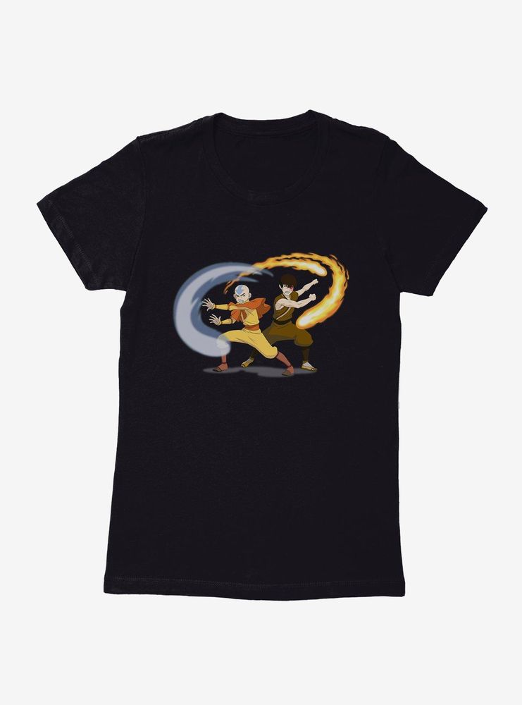 Avatar: The Last Airbender Aang And Zuko Womens T-Shirt