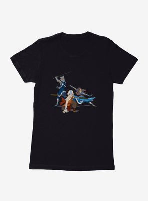 Avatar: The Last Airbender Battle Poses Womens T-Shirt