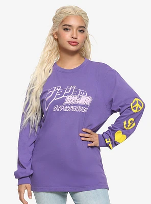 Jojo's Bizarre Adventure: Diamond Is Unbreakable Purple Girls Long-Sleeve T-Shirt