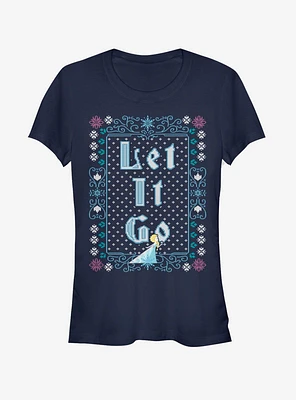 Disney Frozen Let It Go Ugly Sweater Girls T-Shirt