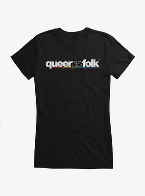 Queer As Folk Classic Logo Girls T-Shirt