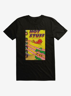 Hot Stuff The Little Devil Flying Away Comic Cover T-Shirt