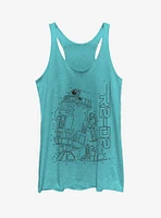 Star Wars R2 Connect Womens Tank Top
