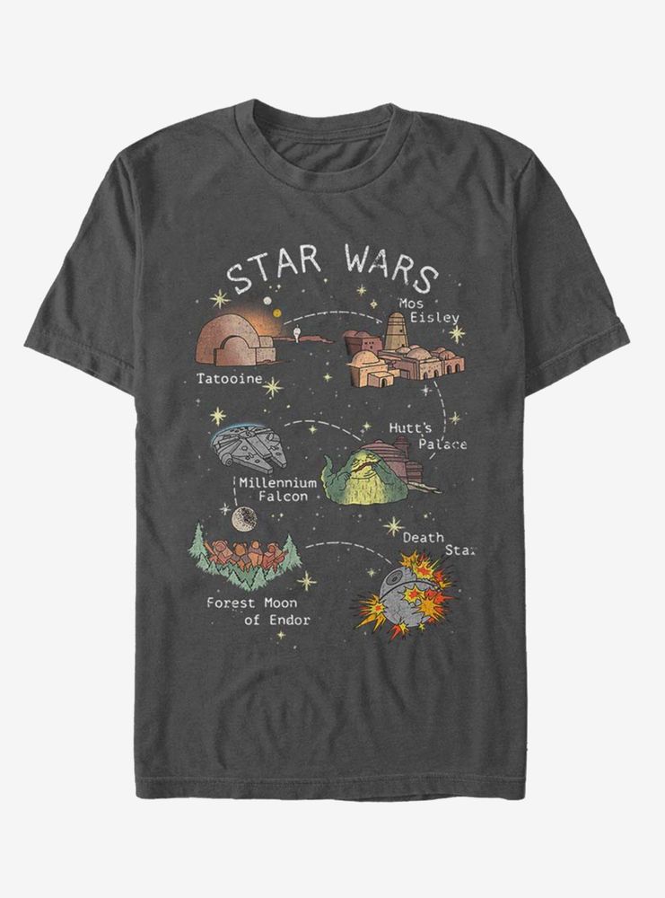 Star Wars Story Map T-Shirt