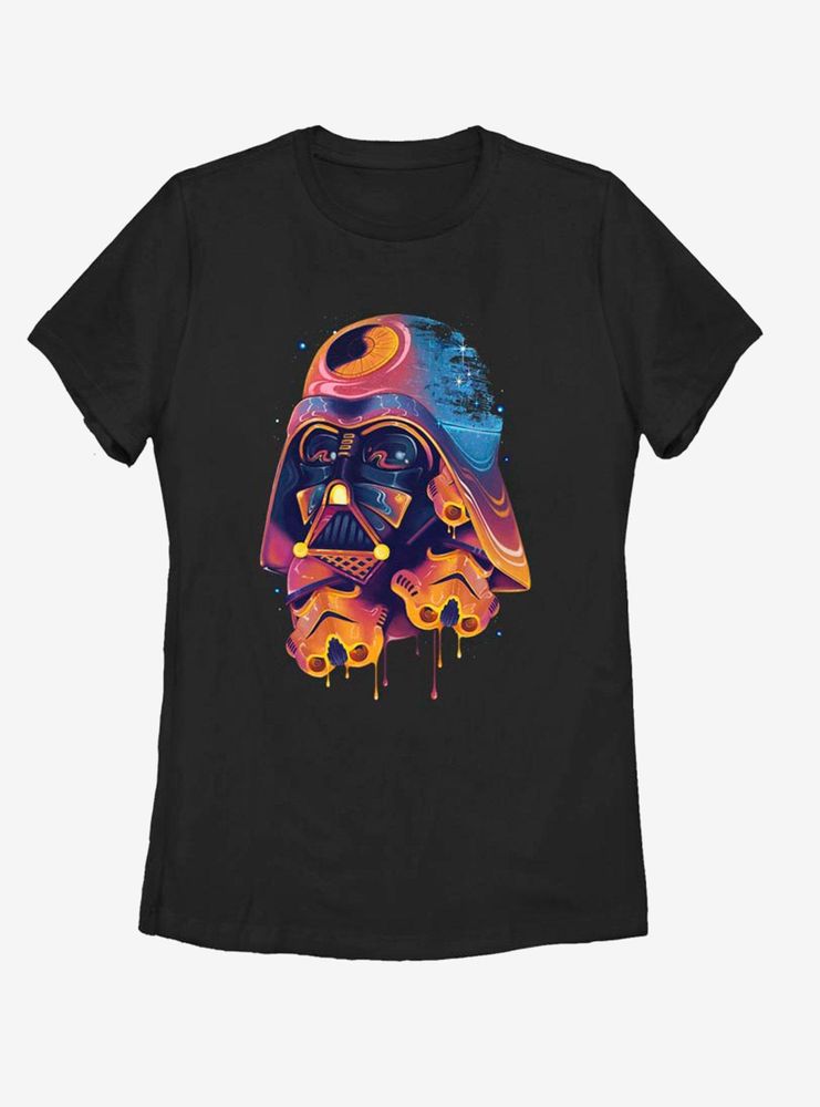 Star Wars Color Melted Vader Womens T-Shirt