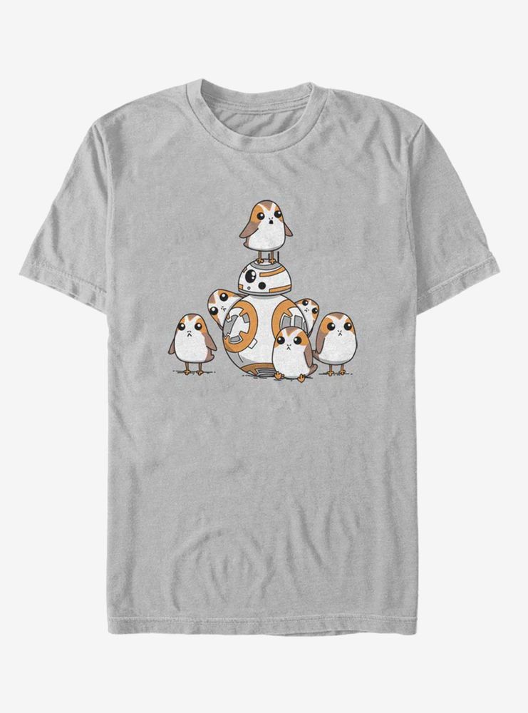 Star Wars: The Last Jedi BB8 And Porgs T-Shirt