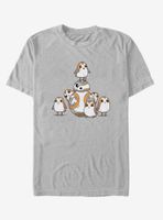 Star Wars: The Last Jedi BB8 And Porgs T-Shirt