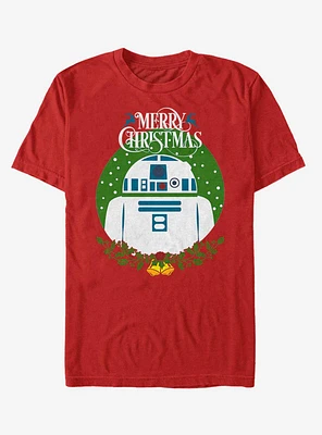 Star Wars R2 Wreath T-Shirt