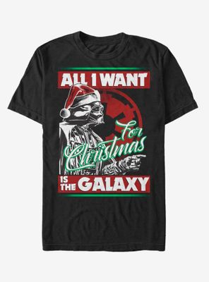 Star Wars Vader Xmas Galaxy T-Shirt