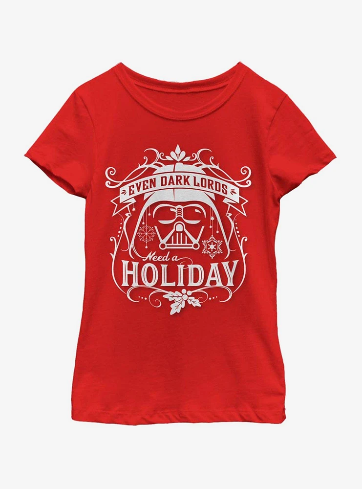 Star Wars Holiday Sith Youth Girls T-Shirt