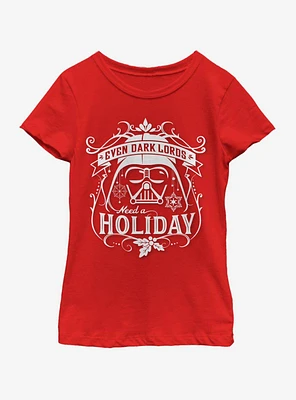 Star Wars Holiday Sith Youth Girls T-Shirt