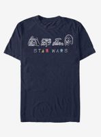 Star Wars Linear Icons T-Shirt