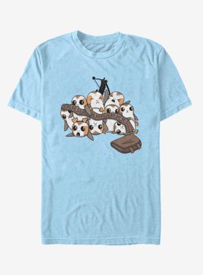 Star Wars: The Last Jedi Porg Pile And Chewbacca T-Shirt