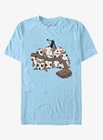 Star Wars: The Last Jedi Porg Pile And Chewbacca T-Shirt
