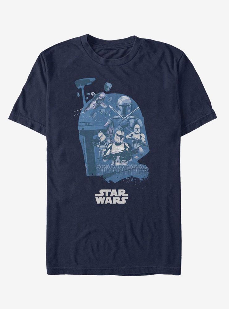 Star Wars Boba Fett Head Fill T-Shirt