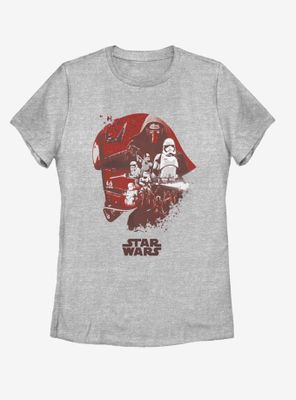 Star Wars: The Last Jedi Phasma Head Fill Womens T-Shirt