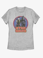 Star Wars Circle Chewie and Han Womens T-Shirt