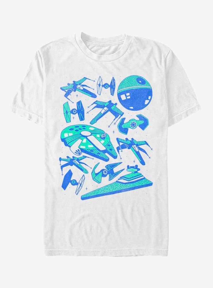 Star Wars Blue Ships T-Shirt