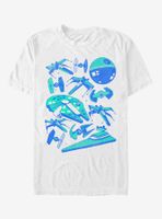 Star Wars Blue Ships T-Shirt