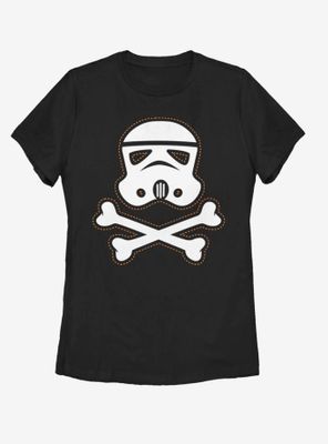 Star Wars Trooper Skull Patch Womens T-Shirt